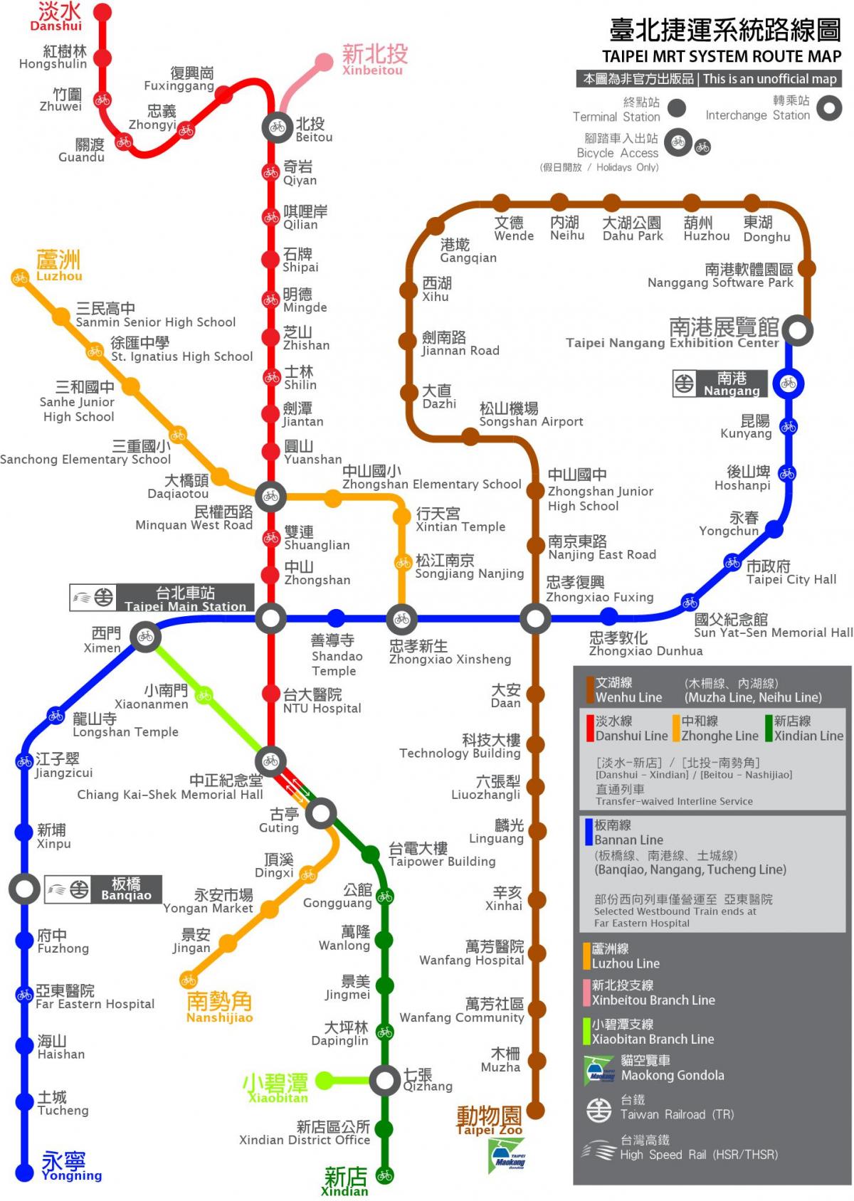 thsr Taipei station map