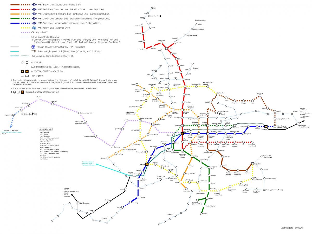 Taipei railway map