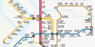 Map of Taipei mrt fare 