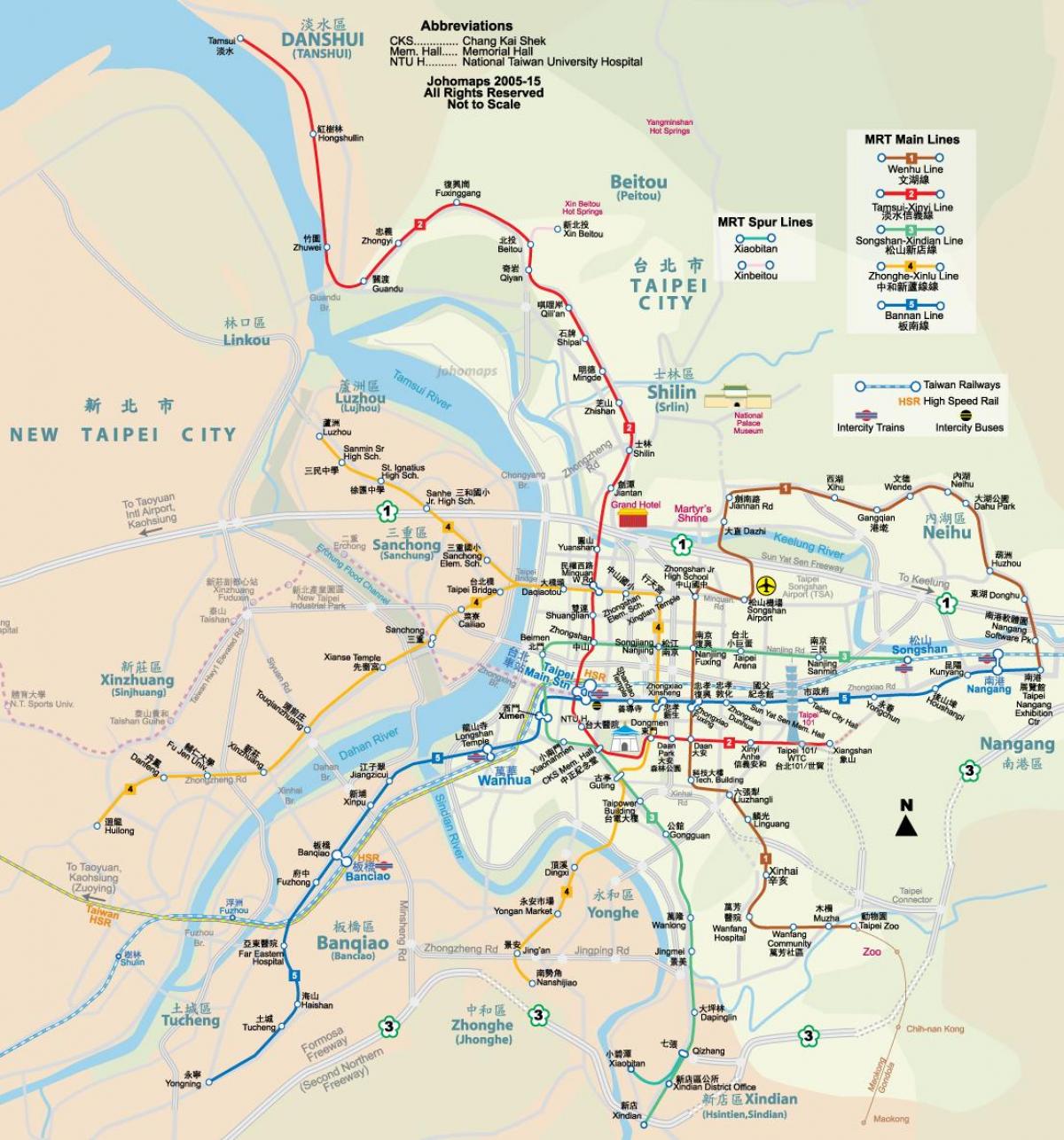 map of Taipei road