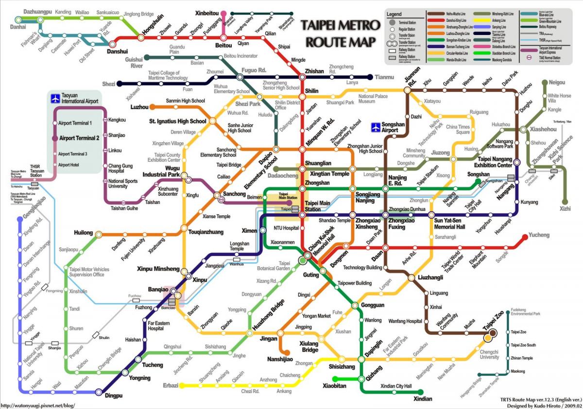 subway Taipei map