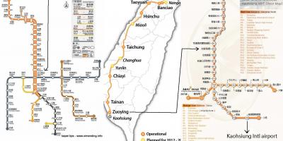 Map of Taipei high speed rail station