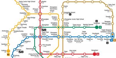 Taipei metro station map